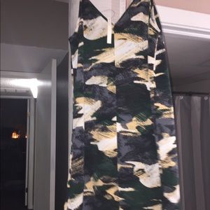 Strappy  mini dress in camo